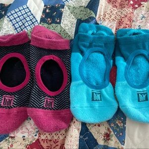 2 pair EUC Bar Method grip barre socks size S small